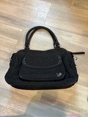 Vera Bradley Black Quilted Shoulder Bag